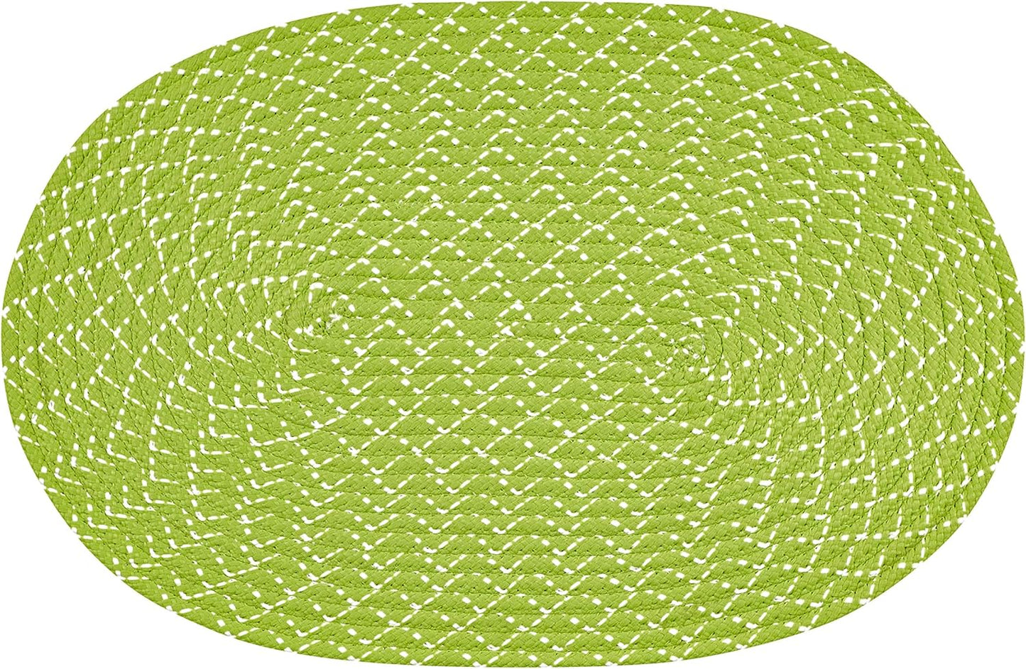 Better Trends Sunsplash Braid Collection, 20" x 30" Oval, Durable Stain Resistant Indoor Outdoor Utility Rug