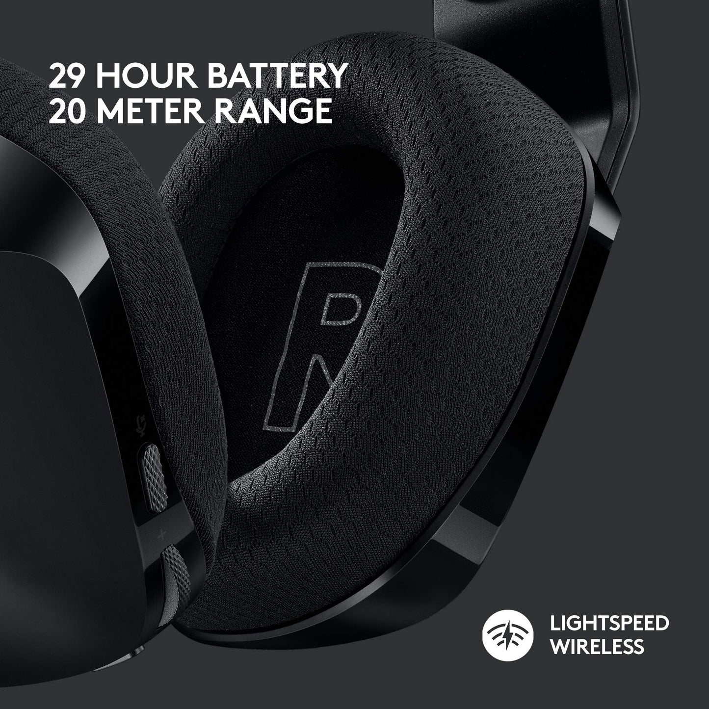 Logitech G733 Lightspeed Wireless Gaming Headset, Suspension Headband, Lightsync RGB, Blue VO!CE Mic, PRO-G Audio – Black, Gaming Headset Wireless, PC, PS5, PS4, Switch Compatible