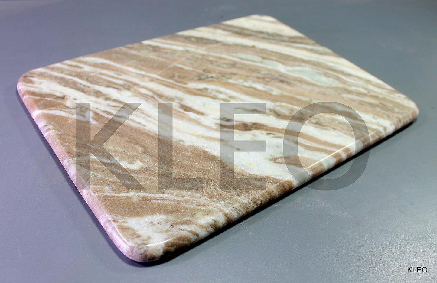 KLEO Marble Chopping Board, Cutting Board, Cheese Platter, Kitchen Appliance, 9" x 12", Beige