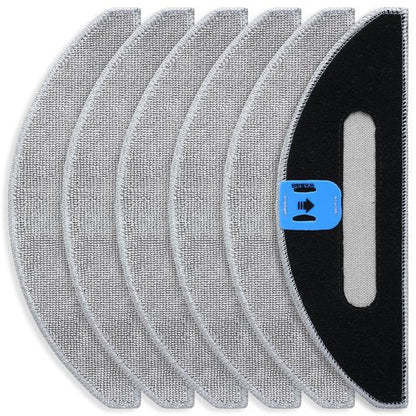 6 Pack Replacement Mop Pads for irobot Roomba Combo i5 & j5 Series i5+ j5+ Robot Vacuum Cleaner Mop Pads Combo Microfiber Cleaning Pads, Replacement Accessories