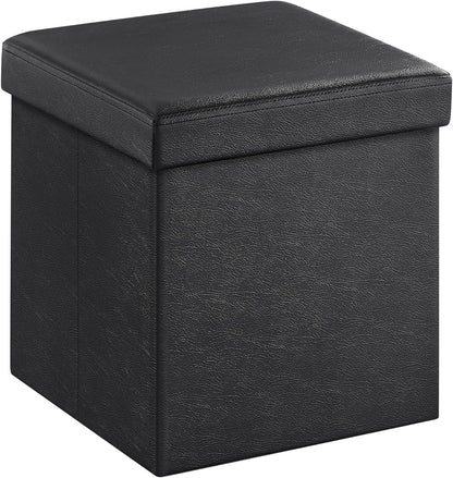 15 Inches 660 lb, ULSF101 SONGMICS MAZIE Collection - Ottoman with Storage, Footstool, Storage Ottoman, Load for Dorm