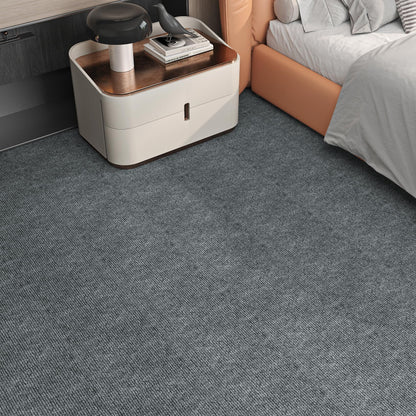 Livelynine 16-pcs Carpet Tiles Peel and Stick Carpet Squares Self Adhesive Gray Rug Tiles with Padding Sticky Flooring Remnants 11.8x11.8 Waterproof Stick on Floor Tile for Bedroom Basement Home