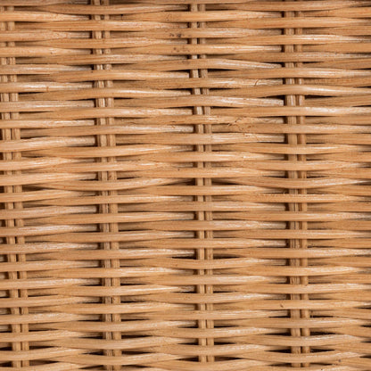 Bali & pari Abena Ming Style Natural Rattan Furniture, Wicker Accent Furniture for Hallway, Living Room Or Foyer, Bench
