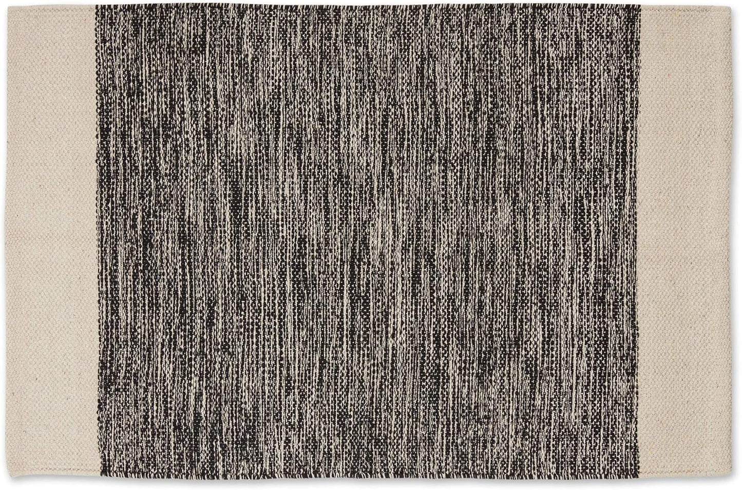 DII Woven Rugs Collection 2x3', Hand-Loomed with Black Border
