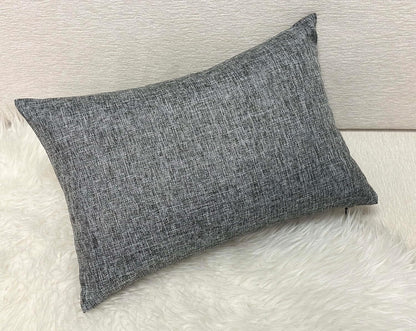 12x18 Inch 1 Aiking Home Imitation Burlap Lumbar Pillow Cover Vintage Faux Linen Rustic Natural Look, Piece Elegance