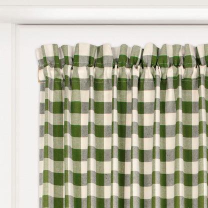 Buffalo Check French Door Panel, 54x40, Sage