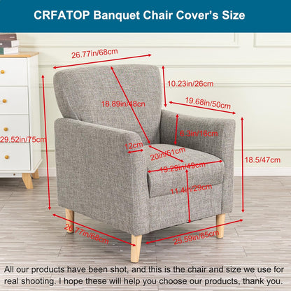 1 Sofa,29 CRFATOP Stretch Piece Chair Covers with Arms Jacquard Accent Chair Cover Armchair Flower Soft Banquet