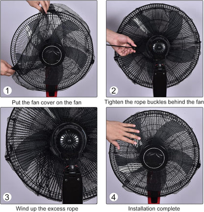 MECCANIXITY Mesh Electric Fan Dust Cover, 19.7 Inch Washable Dustproof Protection Net