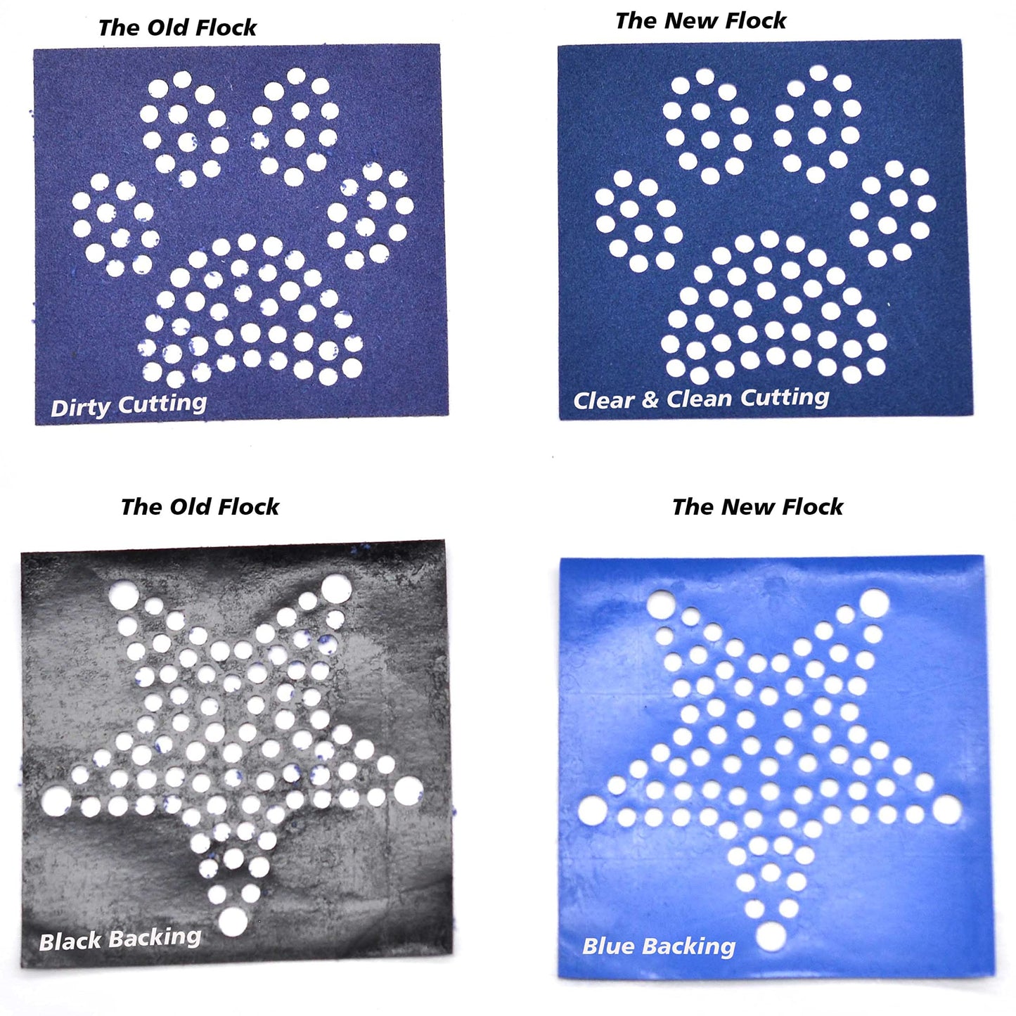 GLOCTO Magic Flock 12" x1Yard and Hotfix Tape 2yards for Rhinestone Template Stencil Rhinestone Flock for Hotfix Rhinestones for Any Cutting Machines