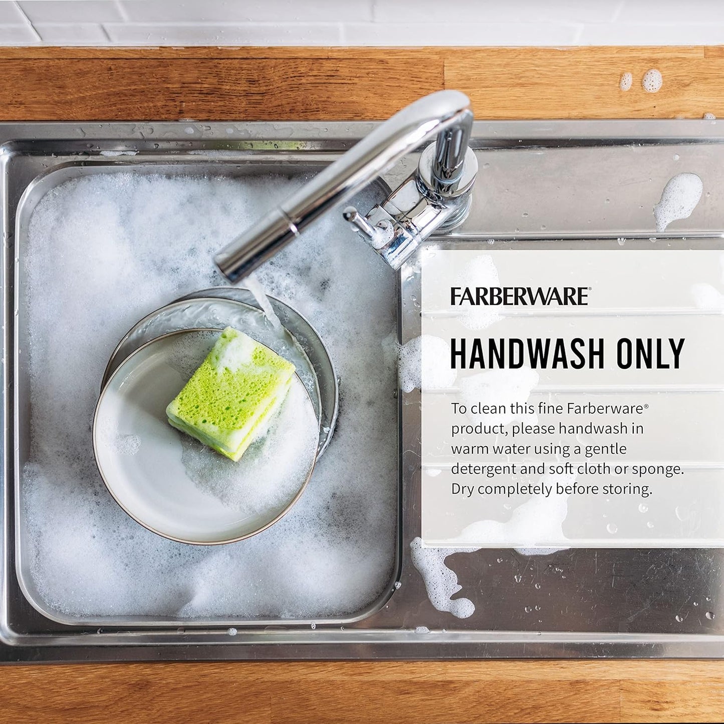 Farberware Edgekeeper 7-Inch Santoku Knife, High Carbon-Stainless Steel Kitchen Knife with Self-Sharpening Blade Cover,