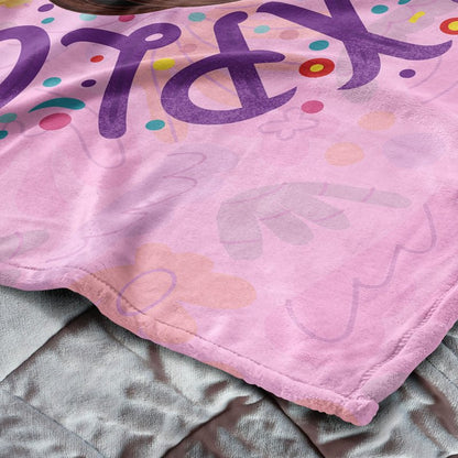 Northwest Dora The Explorer Running Dora Silk Touch Throw Blanket, Soft Fleece, Cartoon Character, 40 x 50 inches