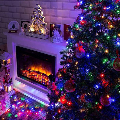 Dazzle Bright Christmas String Lights - 100 LED 33 FT Waterproof Fairy Lights | 8 Modes for Indoor & Outdoor Holiday Decor