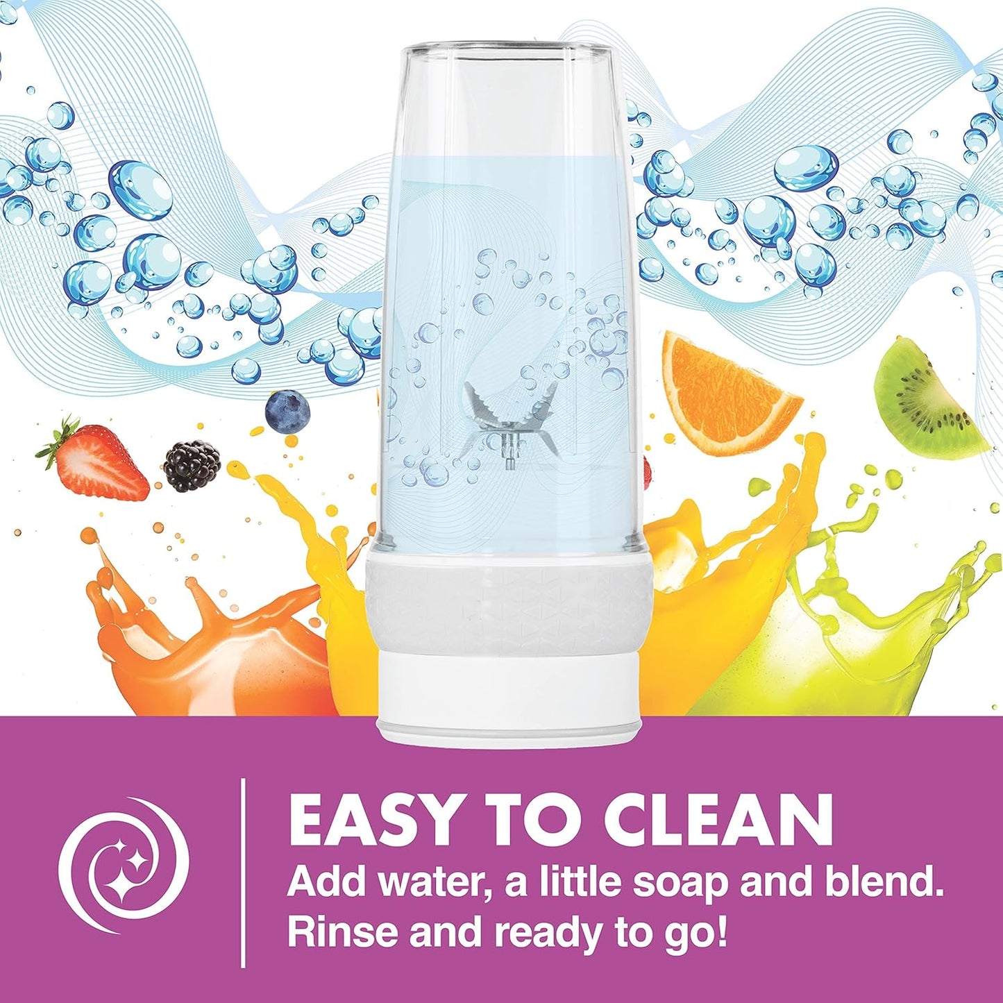 Bionic Blade Personal-Sized Blender 26 oz., BPA-Free, Rechargeable, 18,000 RPM Portable Blender for Shakes and Smoothies