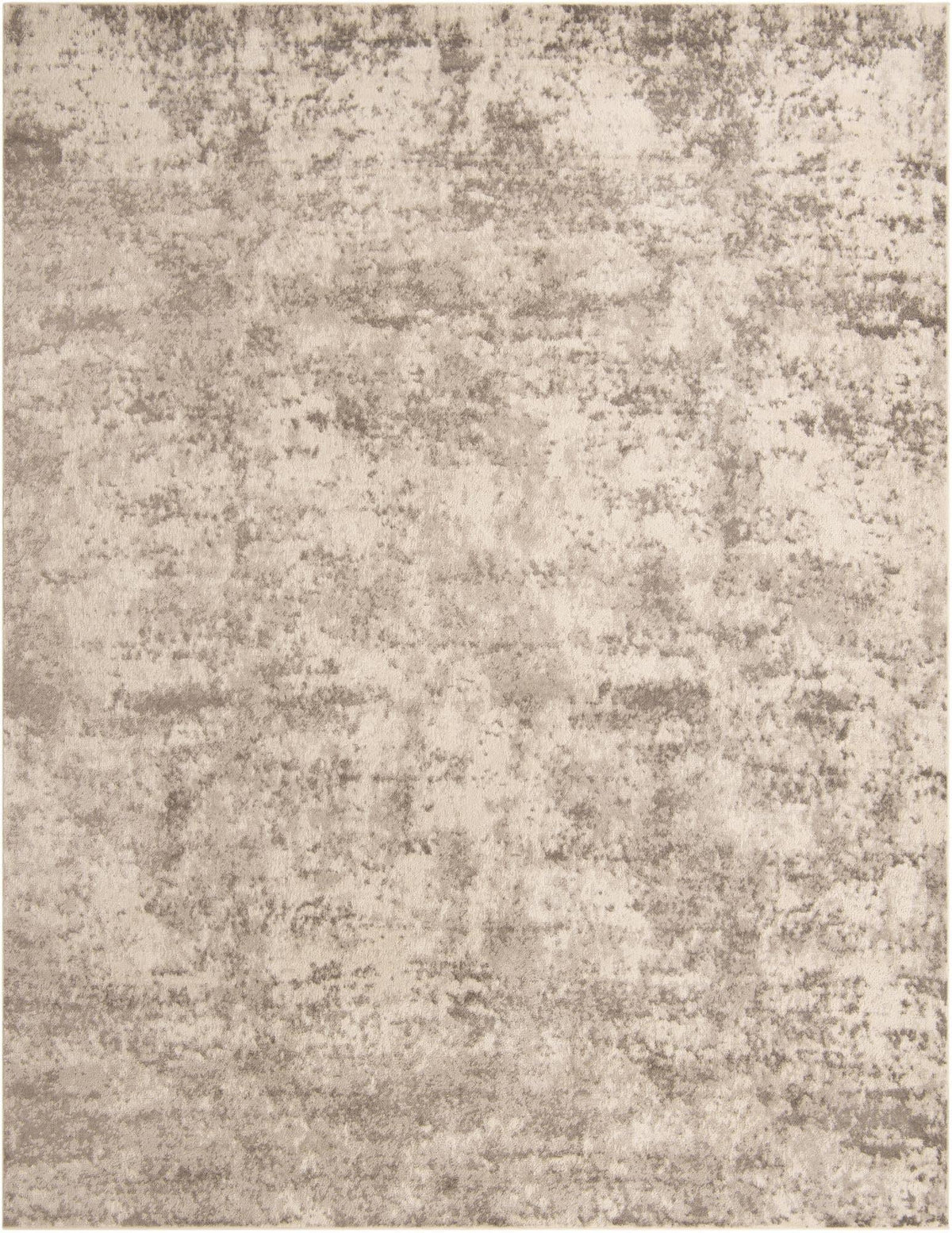 Unique Loom Eos Collection Area Rug - Borealis (10' x 13' Rectangle, Stone Gray/ Ivory)