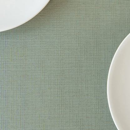 maxmill Rectangle Slubby Textured Tablecloth Waterproof Spillproof Wrinkle Free Table Cloth, Kitchen Dining Room Decoration, Fabric Table Cover for Holiday Party Dinner, 52 x 70 Inch, Sage Green
