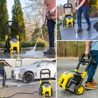 Kärcher Electric Pressure Washer K1800PS, CETA Certified, 3 Spray Nozzles, Detergent Tank, for Cars, Driveways, Siding, Patios, 1.2 GPM