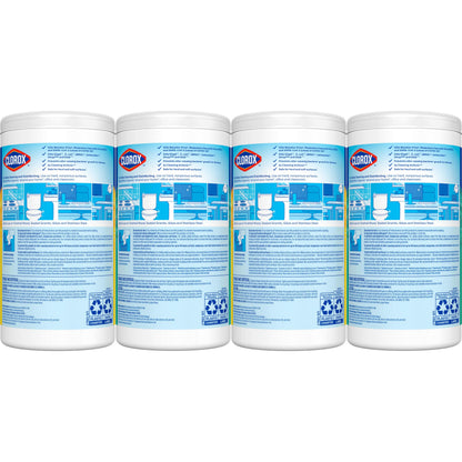 Clorox Disinfecting Wipes Variety Pack, Bleach-Free, Kills 99.9% of Germs and Viruses Including COVID-19, 75 Count, Pack of 4