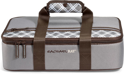 Rachael Ray Thermal Insulated Lasagna Lugger, Casserole Carrier for Hot or Cold Food, Fits 9" x 13" Dish