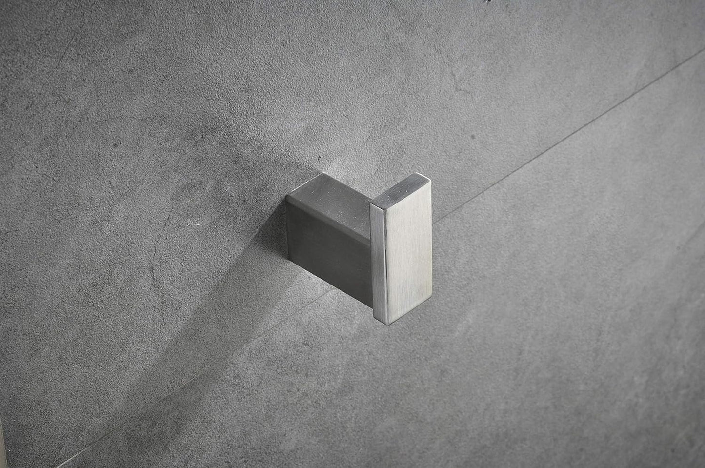 Klabb Square Type SUS 304 Stainless Steel Coat Hook, Heavy Duty Single Towel/Robe Clothes Hook, Brushed Finish