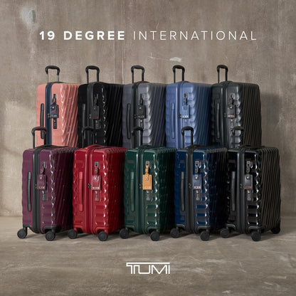 TUMI - 19 Degree Expandable Carry-On - 4-Wheeled Hard Shell Suitcase - 21.8" X 14.0" X 9.0" - Matte Black Texture