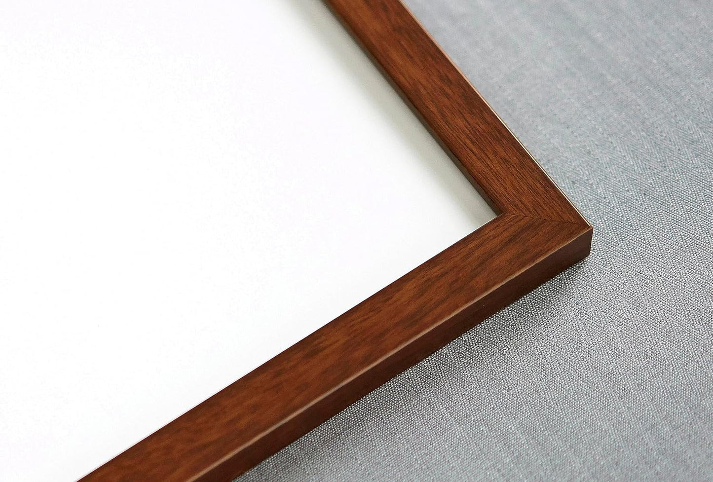 Poster Palooza 8x8 Brown Mahogany Finish Solid Pine Wood Picture Frame with UV Acrylic & Hanging Hardware
