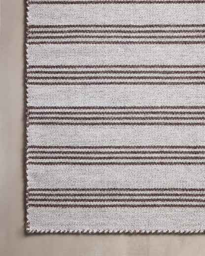Loloi Magnolia Home by Joanna Gaines Charlie Collection CHE-01 Silver/Bark 2'-3" x 3'-9" Indoor/Outdoor Accent Rug
