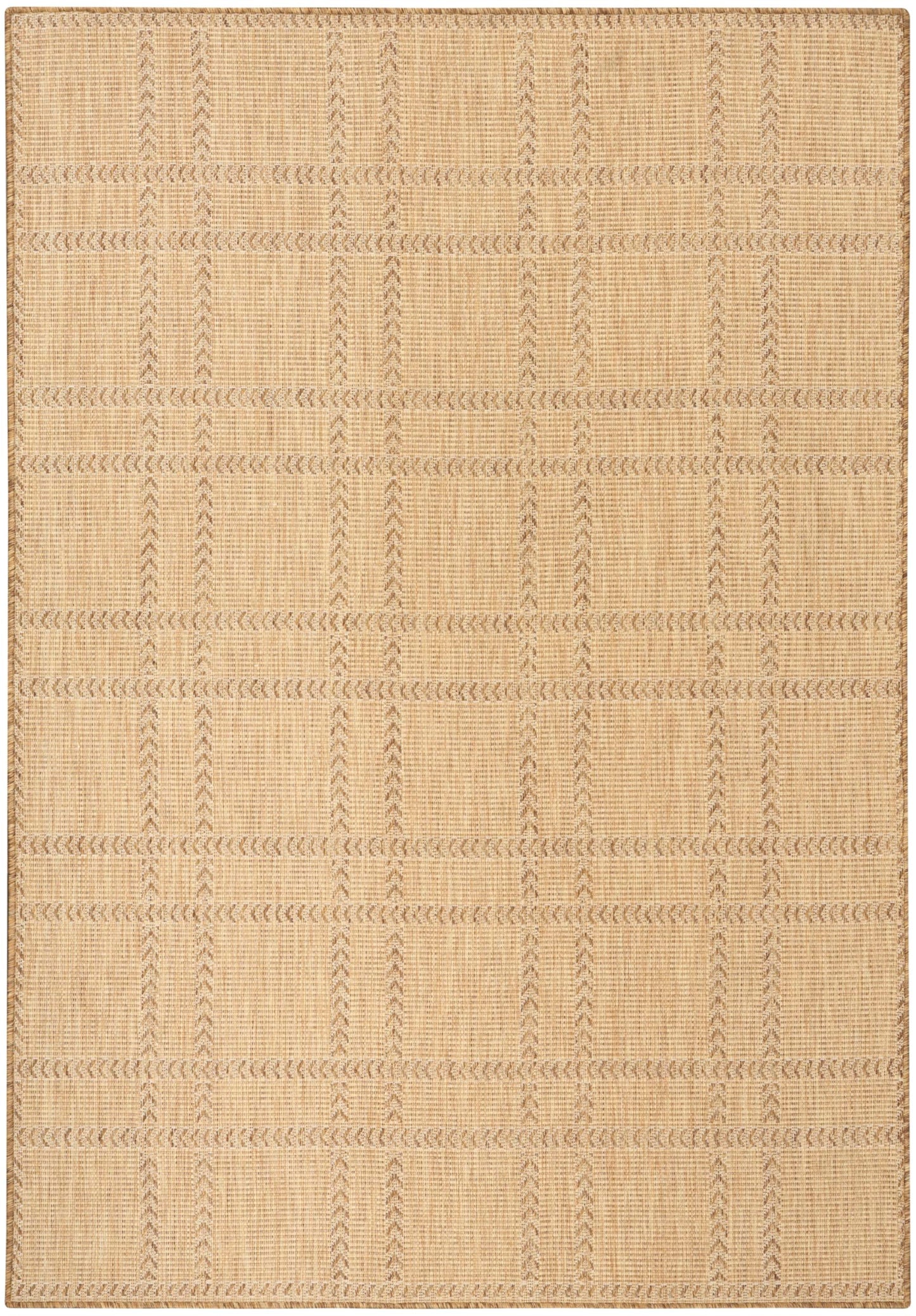 Nourison Home Horizon Indoor/Outdoor Natural 4' x 6' Area Rug - Easy Clean, Non Shedding, Bed Room, Living Room, Dining Room, Kitchen (4' x 6')