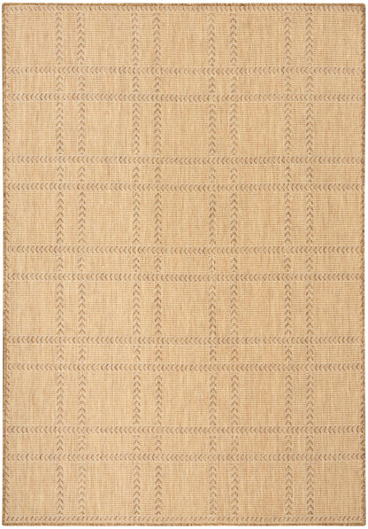 Nourison Home Horizon Indoor/Outdoor Natural 4' x 6' Area Rug - Easy Clean, Non Shedding, Bed Room, Living Room, Dining Room, Kitchen (4' x 6')