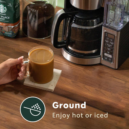 Starbucks Ground Coffee - Medium Roast Pike Place Roast for Hot or Iced Coffee | 12 oz