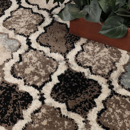 5' 5' Superior Indoor Large Area Rug, Jute Backed, Perfect for Living/Dining Room, Bedroom, Office, Kitchen, Entryway