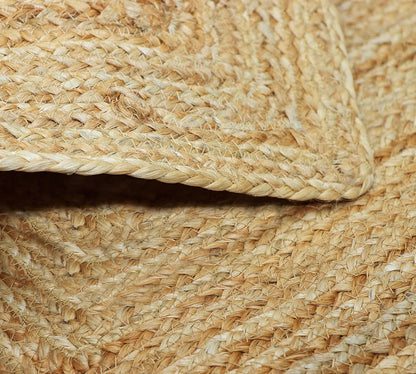 COTTON CRAFT Jute Area Rug - 100% Braided Jute, Neutral Reversible, Small 22x34 Rug for Kitchen, Living Room, Bedroom