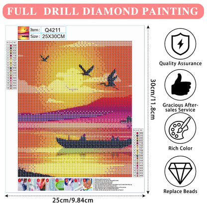 Fulmoon 24 Pack Diamond Painting Kits 11.8 x 9.8 Inch DIY 5D Abstract Landscapes Diamond Art Full Round Drill Crafts for Adults Kids Beginners Home Wall Decor Gifts