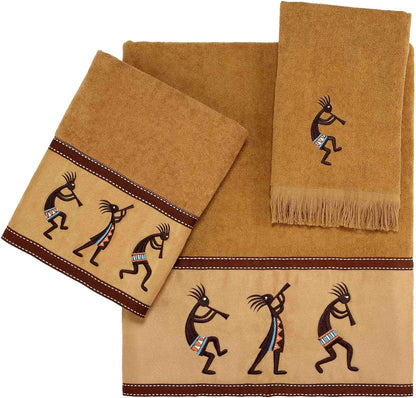 Avanti Linens Kokopelli Bath Towel, Nutmeg