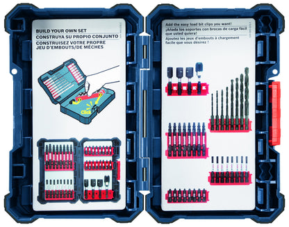 BOSCH CCSCL Large Custom Case System Storage Organizer – Durable, Customizable Empty Case for Impact Tough Driver & Drill Bits (Tool Organization Case)