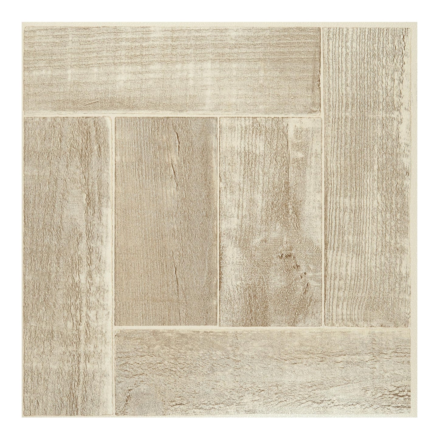 Tivoli Self Adhesive Vinyl Floor Tiles, 45 Tiles - 12" x 12", Light Oak Plank-Look - Peel & Stick, DIY Flooring for Kitchen, Dining Room, Bedrooms, Basements & Bathrooms by Achim Home Decor