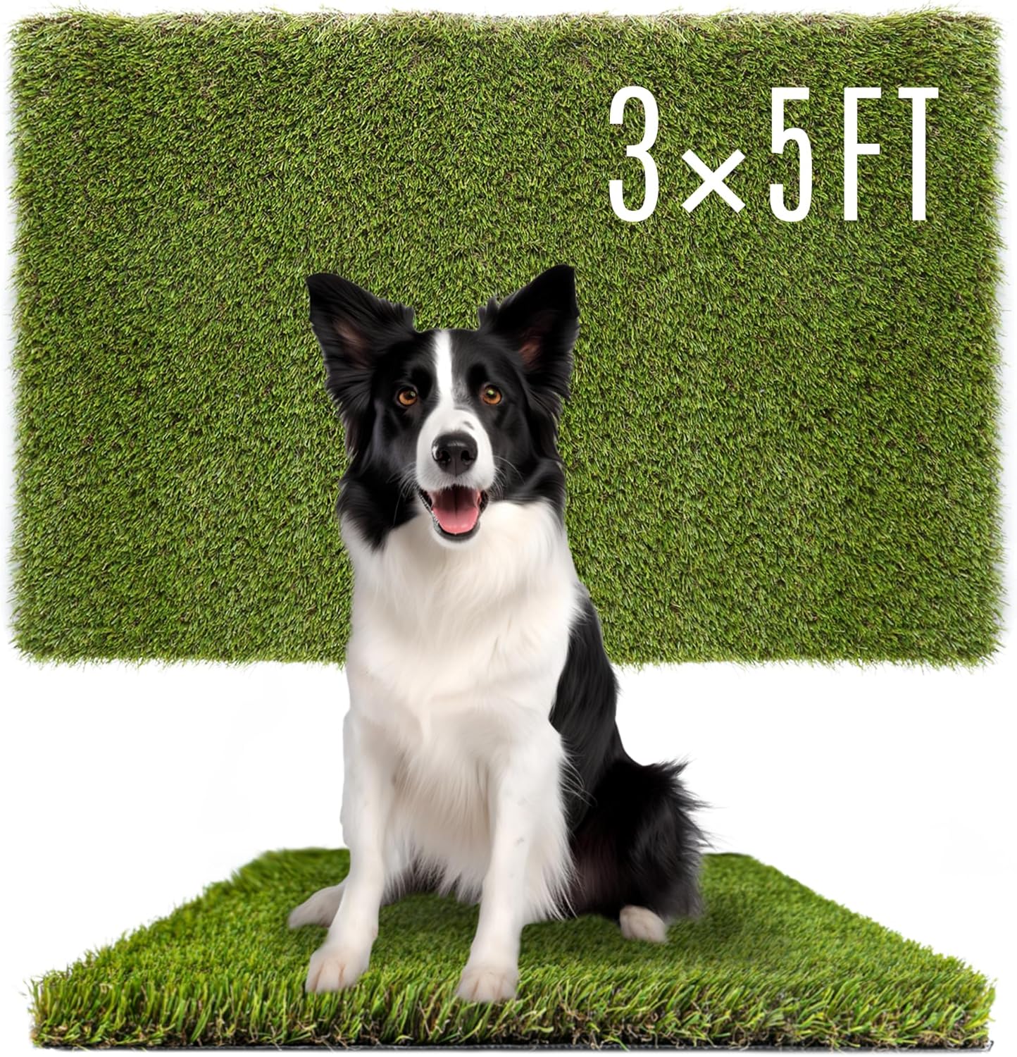 SUNTURF 3 5 Dog Grass Pads x FT Artificial Grass Pee Pads for Dogs Potty Fake Grass Rug Turf Mat for Dogs Training