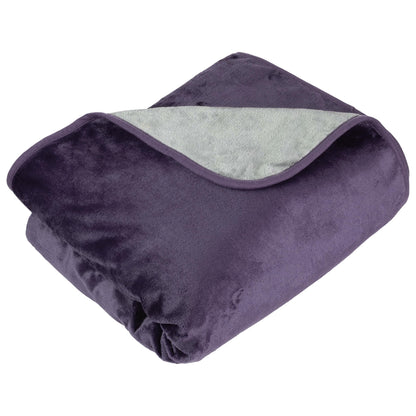 Lavish Home Waterproof Blanket - 80x80 King-Size Blanket for Kids, Pets, and Outdoors - Throw for Bed, Couch, Chair and Car (Purple)