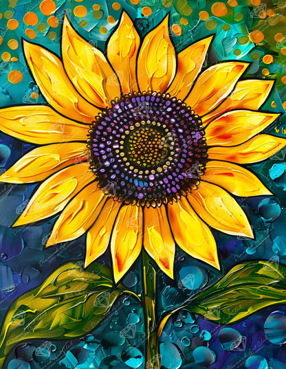 DIAMOND ART CLUB Golden Majesty Diamond Painting Kit, Fun DIY Crafts for Adults, Round Diamond Art Canvas, 13" x 17" (33 cm x 42.7 cm)