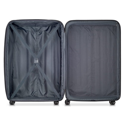 DELSEY PARIS Helium Aero Hardside Expandable Luggage with Spinner Wheels, Blue Cobalt, Checked-Large 28 Inch