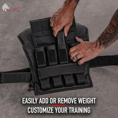 Wolf Tactical Men’s Weight Vest - Adjustable Weighted Vest for Strength Training, 25 LB Tan