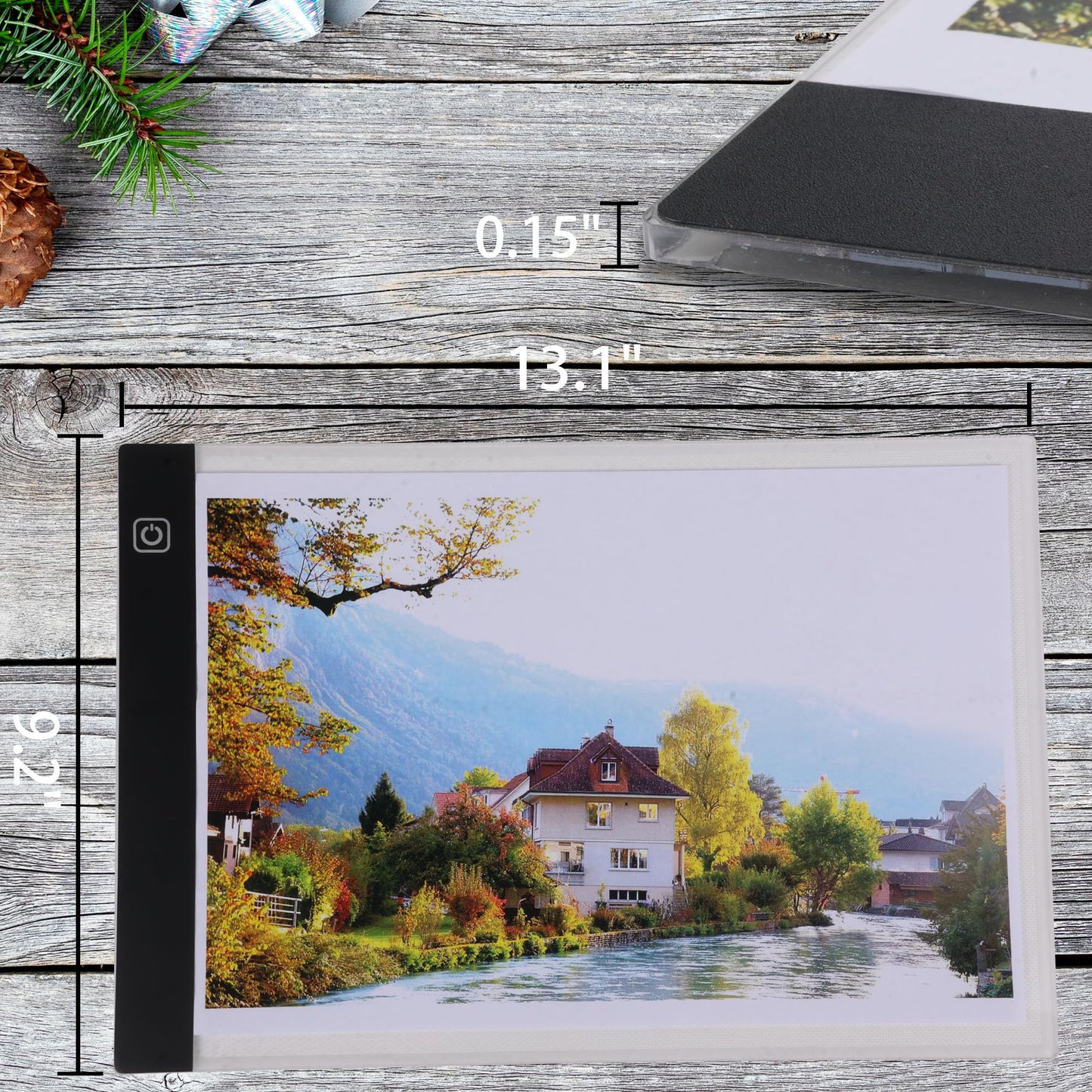 A4 Light Pad for Diamond Painting, LED Light Box Copy Board Light Tracing Box,Trace Light Board,Artcraft Copy Table,Middle