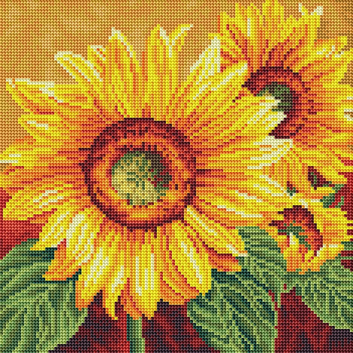 DIAMOND ART CLUB We are Sun Diamond Painting Kit, Fun DIY Crafts for Adults, Round Diamond Art Canvas, 13" x 13" (32.8 cm x 32.8 cm)