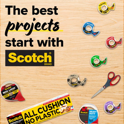 Scotch Removable Fabric Tape, 3/4 in x 180 in (15 ft), 2 Rolls – Double-Sided No-Sew Hemming Tape for Temporary Clothing Hems, Curtains, Crafts, DIY Repairs, Repositionable and Fabric-Safe