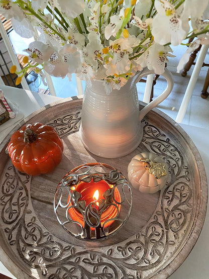 Paisley Adjustable Candle Topper - Stylish Jar Candle Cover Shade - Perfect Fit for Standard Jars