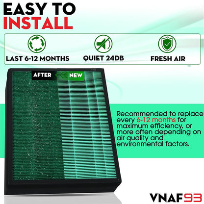 4-Pack 400/400S True HEPA Filter Replacement Filter For Coway AIRMEGA Max2 400/400S 400 400s 400(G) 400s(G) Air Purifier, Max 2 Green H13 True HEPA and Active Carbon Filter Set (Part# AP-2015-FP)