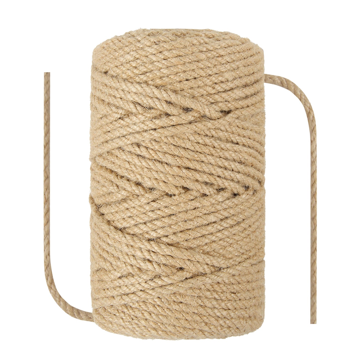 NorthPada 1/4 in (6 mm) X 328 Ft (100 Meters) Natural Sisal Hemp Rope Heavy Duty Thick Twine for Cat Scratcher Post Tree, Garden, Binding, Crafts Packing Material