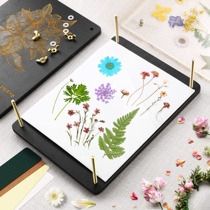 Suziko Large Flower Press Kit 11.8 x 8.7 inch 6 Layers with Photo Frame and Book Marks,Plant Pressing Kit for Adults Measures, Fast Making Pressed Plant, Great Gift for Your Lover