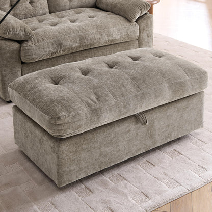 Eafurn 56" Convertible Loveseat Sofa Bed with Ottoman, Adjustable Loveseat Couch Sleeper Chair, Folding Futon Sofa with Phone Holder & Charging Port, Deep Seat Lounge Couch for Living Room