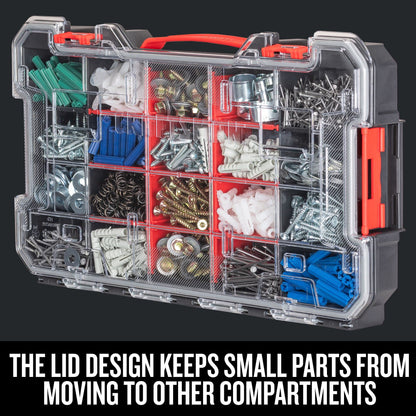 CRAFTSMAN VERSASTACK Storage Organizer, Small Parts Organizer, 20-Compartments, Lid Includes Secure Latch (CMST17828)