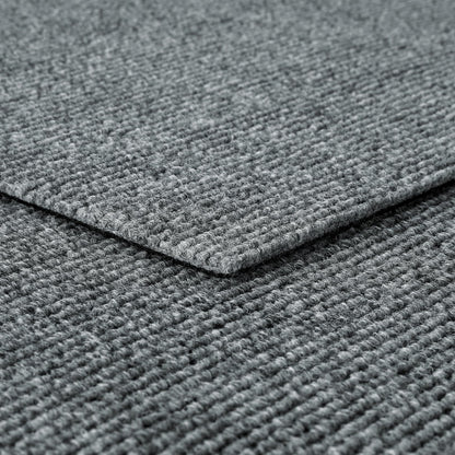Livelynine 16-pcs Carpet Tiles Peel and Stick Carpet Squares Self Adhesive Gray Rug Tiles with Padding Sticky Flooring Remnants 11.8x11.8 Waterproof Stick on Floor Tile for Bedroom Basement Home